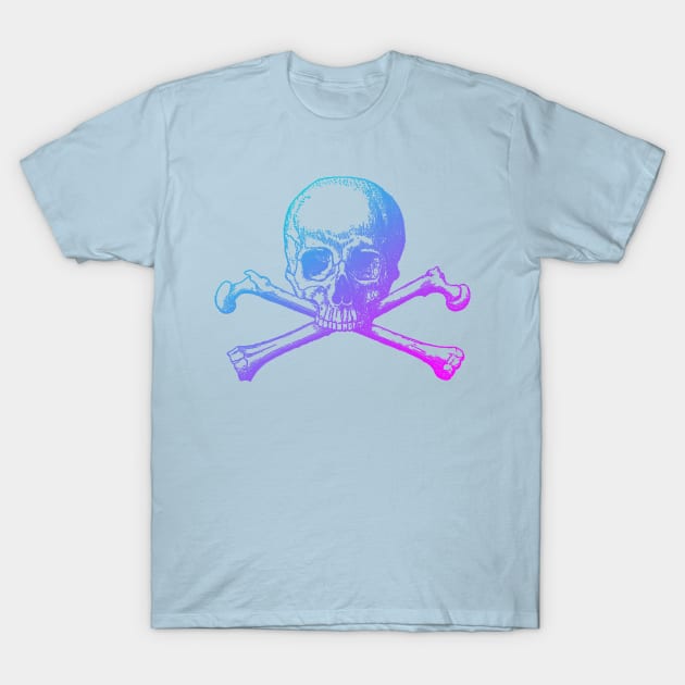 Aesthetic skull and crossbones T-Shirt by Blacklinesw9